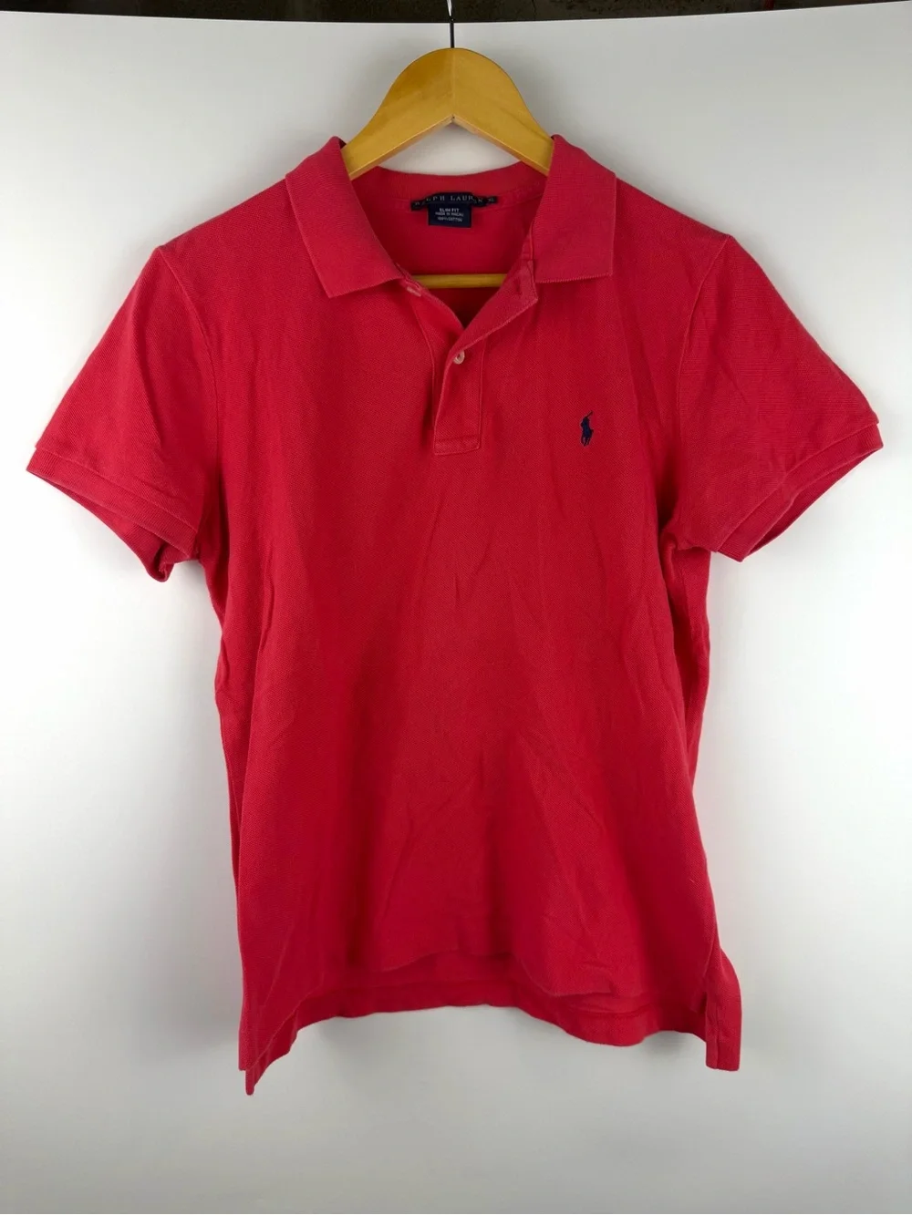 Ralph Lauren Kids Red Polo Shirt with Navy Pony